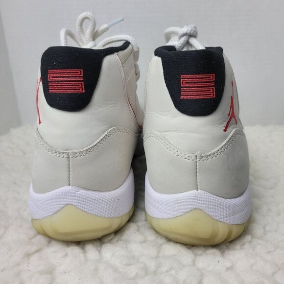 Nike Air Jordan 11 Retro Men's Size 11 Platinum Tint Red 2018 (378037-016) - Picture 4 of 12